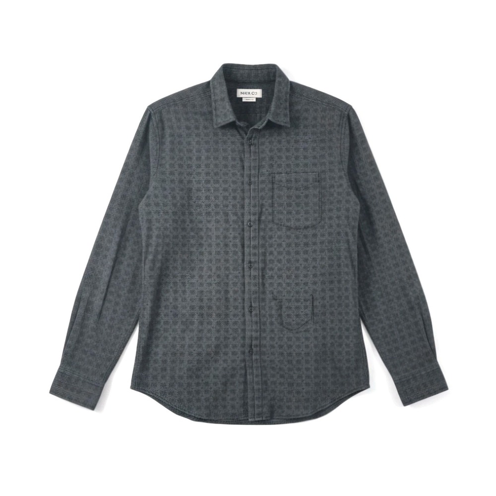 Diesel-Co Jacquard Weave Regular Fit Men's Large Western Long Sleeve Shirt